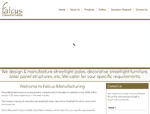 Tablet Screenshot of falcus.co.za